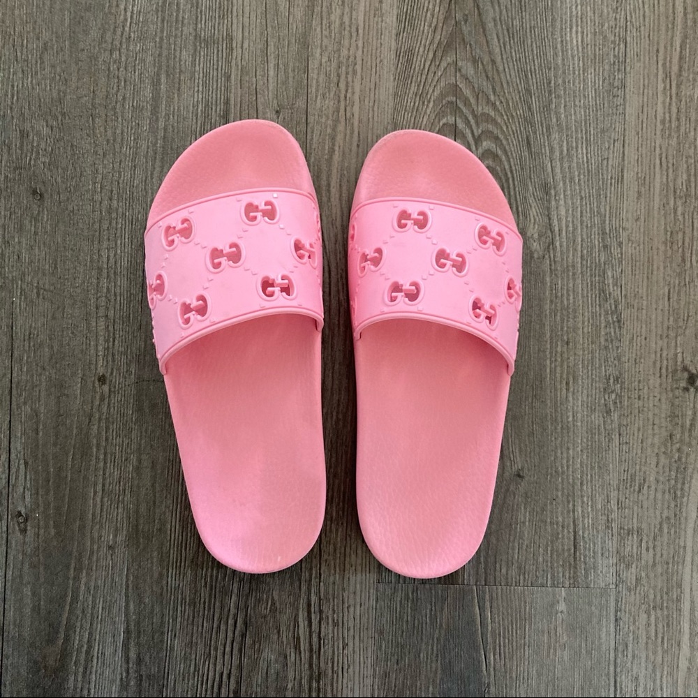 Pink gucci slides sandal shoes